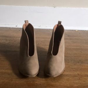 Never worn, size 8.5 booties